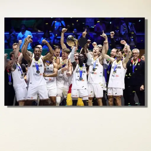 2023 Fib World Cup Champion Germany Wall Fan Basketball World Cup Champion Poster Print Art Gift