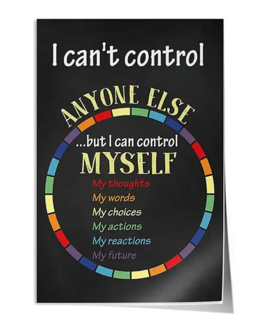 I Can't Control Anyone Else - Satin Portrait Poster