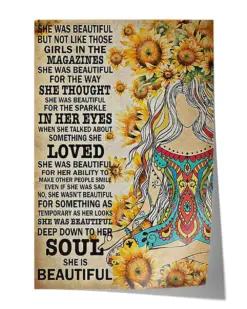 Do Yoga So She was Beautiful Poster - Satin Portrait Poster