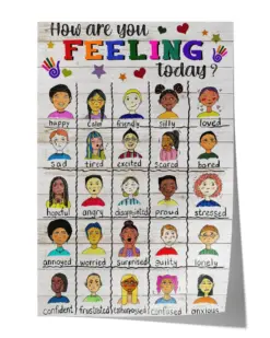 Social Worker How are You Feeling Today Poster - Satin Portrait Poster