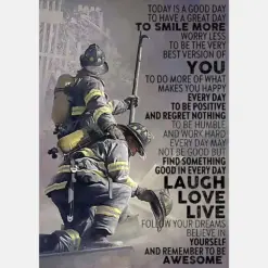 A Good Great Day Laugh Love Live Firefighter On Christmas