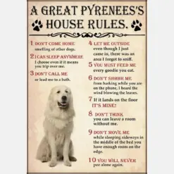 A Great Pyrenees House Rules For Dog Lover