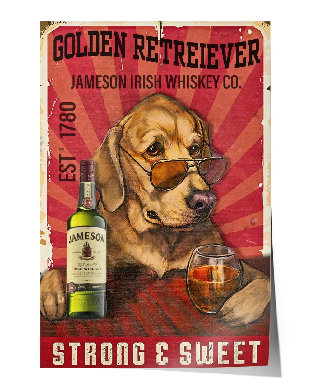 Golden retreiever strong and sweet Wall Decor Artwork Print Poster Wall Art Print Home Decor Vintage – Satin Portrait Poster 129473 Golden retreiever strong and sweet Wall Decor Artwork Print Poster Wall Art Print Home Decor Vintage - Satin Portrait Poster