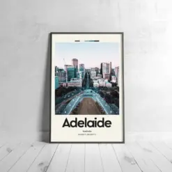 Adelaide Poster - Oil Painting Technique | Oceanic Wall Art | & Printed Travel Prints | Animalistic Home Decor