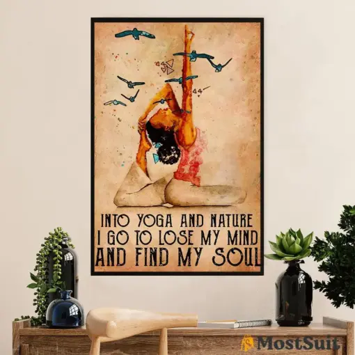 African American Afro Poster | Gift For Black Girl | Juneteenth Day Room Wall Art - Yoga And Nature