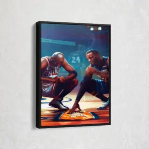 Angel Kobe Bryant Jordan Canvas Wall Art Lebron Canvas Wall Art Basketball Canvas Framed Canvas Wall Art Wall Art Decor Room Decor