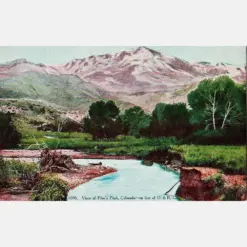 Antique Colorado Postcard - Vista Of Pikes Peak Unused