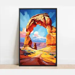 Arches Grand Entry Artwork Prints Framed Prints Framed Canvas National Park Posters Wall Decor & Hanging Utah Art Print Travel Art