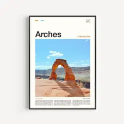 Arches National Park Print Arches Poster Arches Print Arches Wall Art Arches Art Print Utah Poster Utah Print Utah Art Utah Wall Art