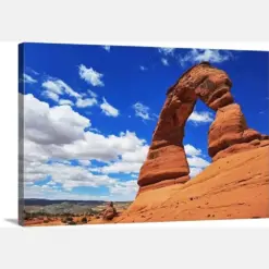 Arches National Park Southwest Utah Mob Colorado River Wolfe Ranch La Sal Navajo Sandstone Bluebird Sky Delicate Arch 8880