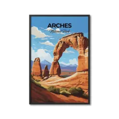 Arches National Park Travel Print Wall Art Arches Wall Hanging Home Decor Arches Gift Art Lovers National Park Art Lover Gift Arches Poster