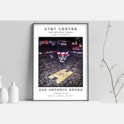 Att Center Canvas Poster | At I Basketball Stadium Print | Framed Stadium Canvas | Print Poster | Nba Lovers Sport Gift