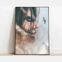 Attack On Titan Even Yeager Poster Aot Final Season Minimalist Anime Poster Vintage Retro Art Print Season 4 Poster Wall Art Print