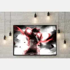 Attack On Titan Poster Mikes Alderman Minimalist Anime Poster Vintage Retro Art Print Anime Poster Wall Art Print Home Decor