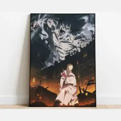 Attack On Titan Poster Tetsuo Raki Minimalist Anime Poster Vintage Retro Art Print Season 4 Poster Wall Art Print