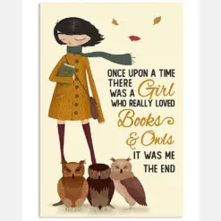 Autumn Girl Once Upon A Time Owls Reading