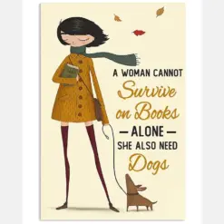 Autumn Girl Survive On Dog Book