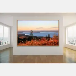 Autumn Wall Art Cadillac Mountain Acacia National Park Maine New England Ocean Coastal Artwork Seascape Art Photograph Sunset