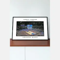 Away Center Canvas Poster | Away Center Stadium Print | Framed Canvas Poster | Stadium Print | Nba Basketball Gift