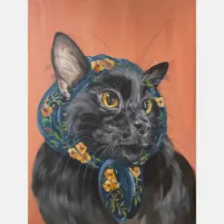 Babushka Cat Print Babushka Cat Babushka Black Cat Art Black Cat Gift Cat Gift Gift For Cat Lover Gift For Cat Owner Cat Print Cat