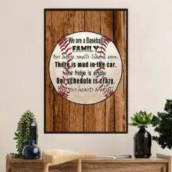 Baseball Canvas Wall Art Prints | Baseball Family | Home Décor Gift For Baseball Player