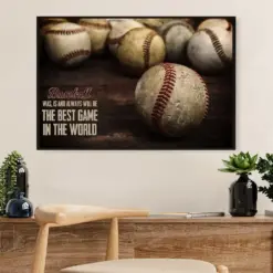 Baseball Canvas Wall Art Prints | Baseball Was, Is And Always | Home Décor Gift For Baseball Players