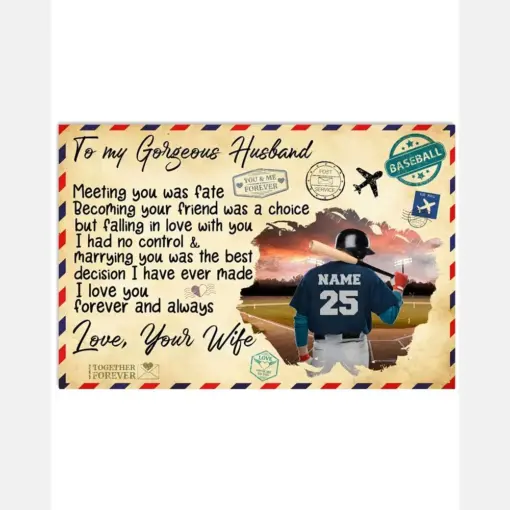 Baseball To My Gorgeous Husband