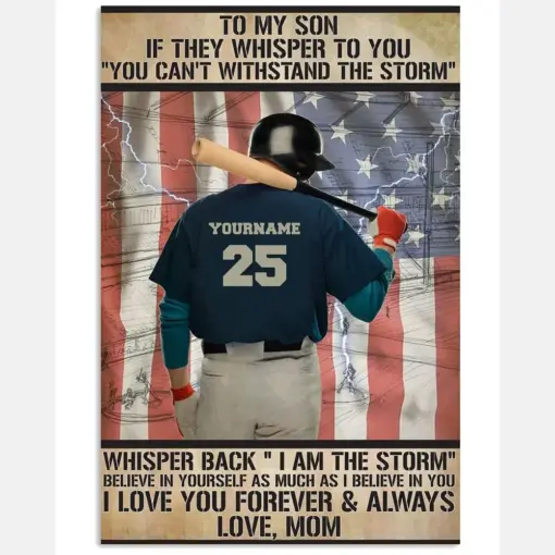 Baseball To My Son From Mom