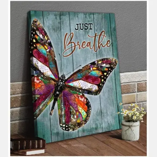 Beautiful Colorful Butterfly On Wood Es Art