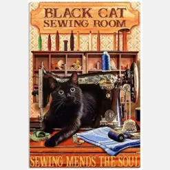 Black Cat Sewing Room Sewing Mends The Soul
