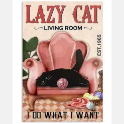 Black Cat Yarn Do What I Want Poster