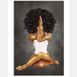 Black Girl Yoga Art Lex