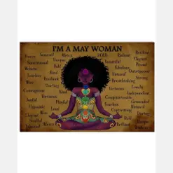 Black Girl Yoga I Am A May Woman