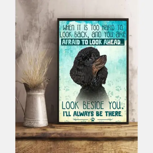 Black Poodle Canvas - Gifts For Dog Lover | Puppies Home Room Wall Art - I'Ll Always Be There
