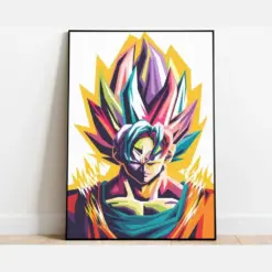 Boku Super Saiyan Print Art Poster Dragon Ball Wall Art Be Son Boku Japanese Anime Classic Manga Print Poster Vintage Home Wall Decor