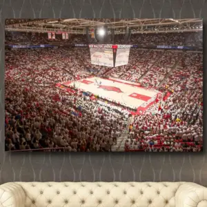 Bud Walton Arena Canvas Wall Art Arkansas Razorbacks Canvas Basketball Stadium Poster Stadium Gift Fbi Art Bud Walton Arena Stadium Poster