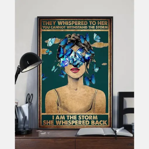 Butterfly Girl Canvas Prints They Whispered To Her Vintage Wall Art Gifts Vintage Home Wall Decor Canvas