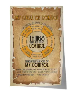 My Circle of Control Poster - Satin Portrait Poster