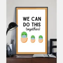 Cactus We Can Do This Classroom Decor Teacher Poster Room Home Decor Wall Art Gifts Ideasupport Black Lives Matter