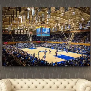 Cameron Indoor Stadium Canvas Wall Art Basketball Stadium Poster Stadium Gift Fbi Art Stadium Poster