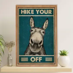 Camping Poster | Hike Your Off | Wall Art Gift For Camper