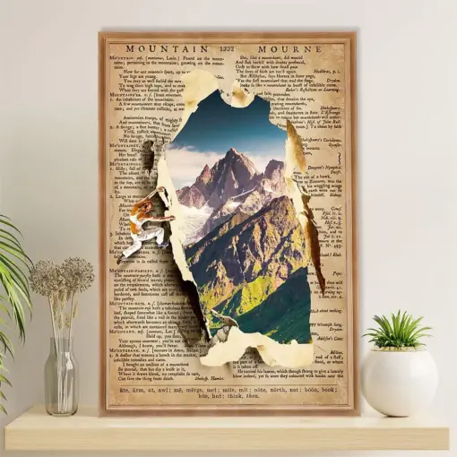 Camping Poster | Mountain View | Wall Art Gift For Camper