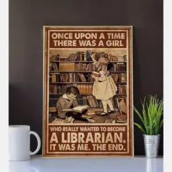 Canvas Prints A Librarian Birthday Gifts Vintage Home Wall Decor Canvas