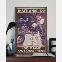 Canvas Prints Do Magic And Know Things Birthday Gift Vintage Home Wall Decor Canvas