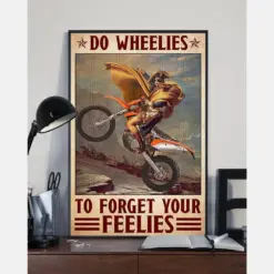 Canvas Prints Do Wheelies To Forger Your Feelies Birthday Gift Vintage Home Wall Decor Canvas