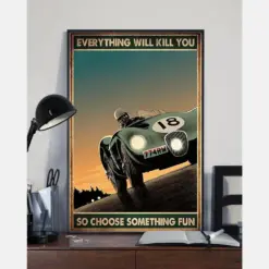 Canvas Prints Everything Will Kill You So Choose Something Fun Birthday Gift Vintage Home Wall Decor Canvas