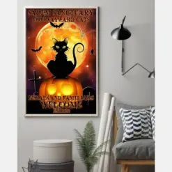 Canvas Prints Gift For Cat Lovers Salem Sanctuary For Wayward Cats Halloween Gift Vintage Home Wall Decor Canvas