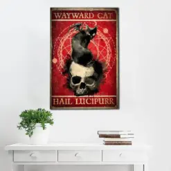 Canvas Prints Gift For Cat Lovers Salem Sanctuary For Wayward Gift Vintage Home Wall Decor Canvas