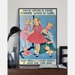 Canvas Prints Girl Loved Dance Birthday Gift Vintage Home Wall Decor Canvas