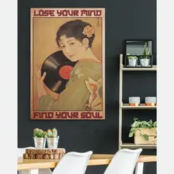 Canvas Prints Lose Your Mind Find Your Soul Birthday Gif Vintage Home Wall Decor Canvas